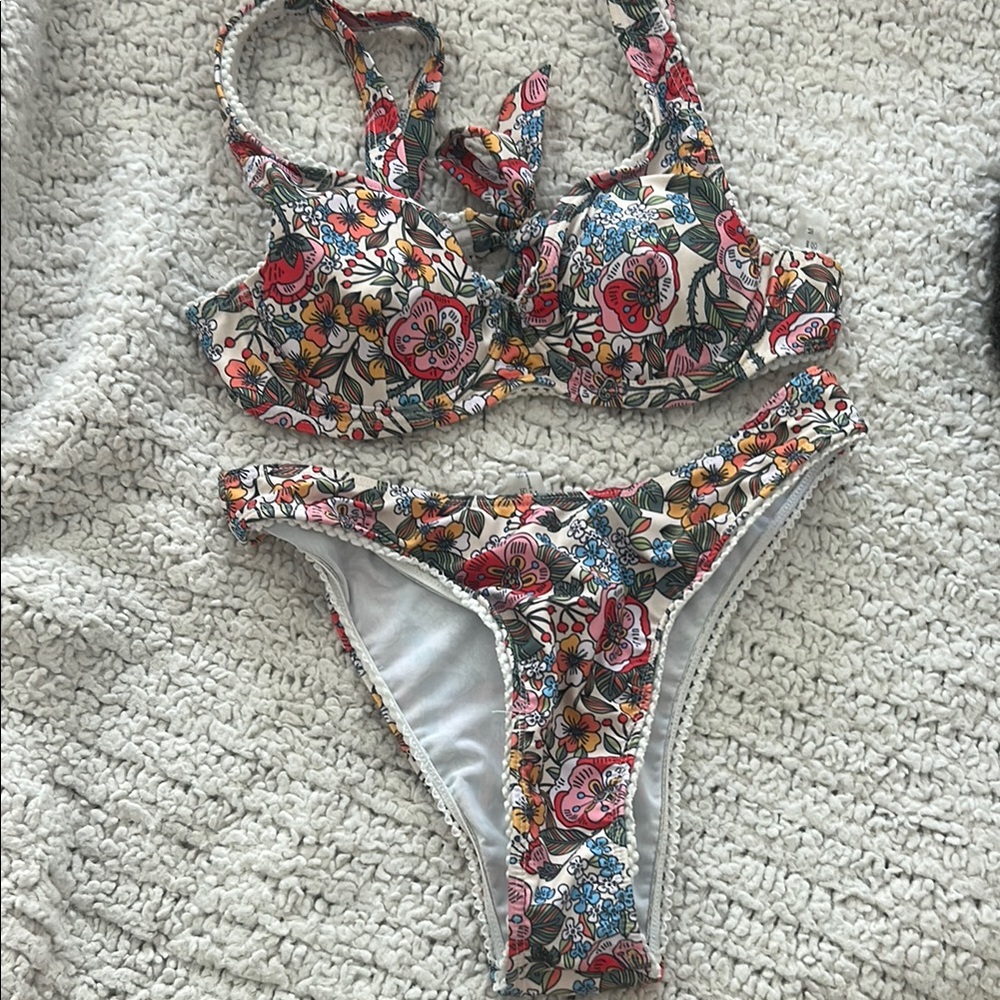 Multicolor Floral Bikini